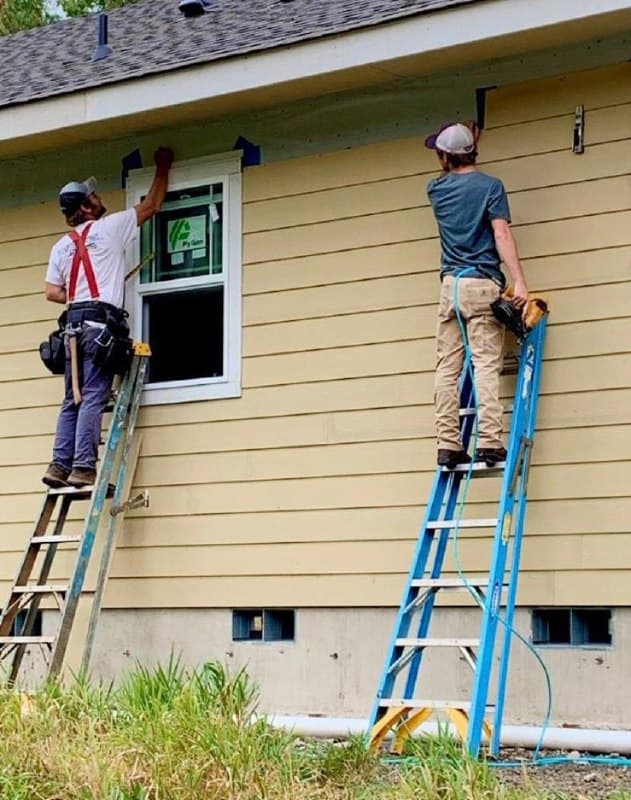 Board and batten siding install